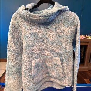 VS Pink Light Blue Sherpa Hoodie